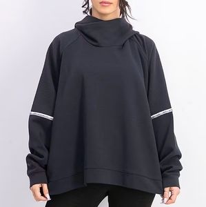 Under Armour Women Relaxed Fit Fleece Funnel Neck Sweatshirt, Black